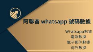 阿聯酋 whatsapp 號碼數據